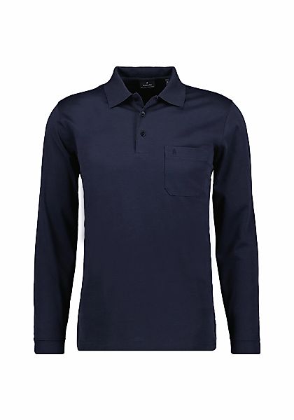 RAGMAN Poloshirt "Poloshirt Soft Knit Polo Knopf Langarm" günstig online kaufen