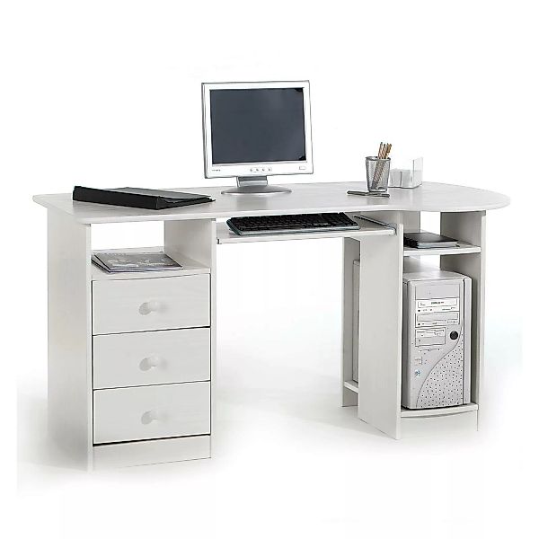 PC-Schreibtisch BOB in der Farbe weiß günstig online kaufen