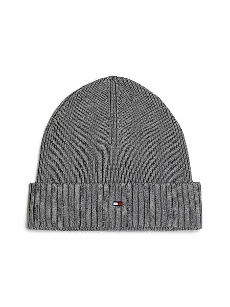 Tommy Hilfiger Strickmütze "TH FLAG PIMA COTTON BEANIE" Beanie mit Logostic günstig online kaufen