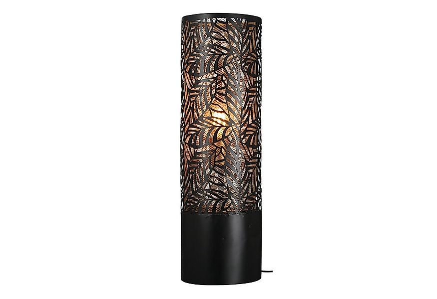 GILDE Stehlampe GILDE Bodenlampe Nature - schwarz - H. 55cm x D. 16,5cm günstig online kaufen