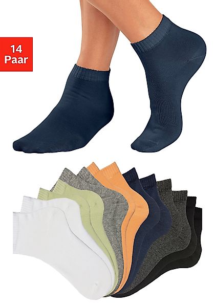 H.I.S Kurzsocken (Packung, 14-Paar) mit eingestricktem günstig online kaufen