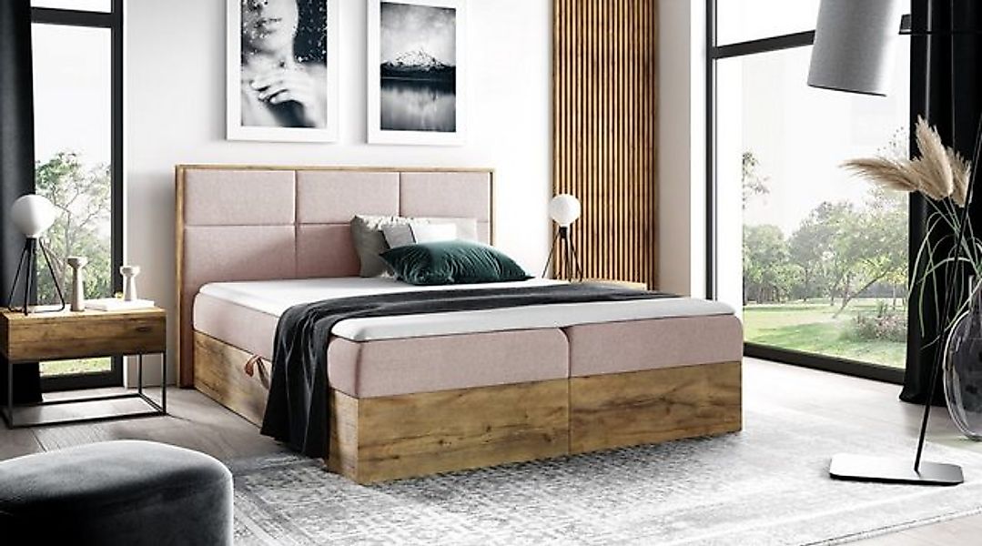 Luxusbetten24 Holzbett Designer Holzbett Linori, mit Stauraum günstig online kaufen
