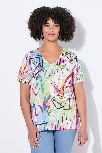 Angel of Style T-Shirt T-Shirt bequeme Passform Scribble-Muster günstig online kaufen