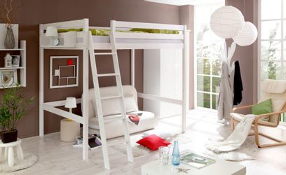 Ticaa Hochbett mit Rollrost in 2 günstig online kaufen