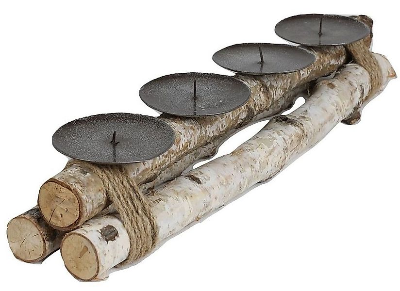 sesua Tischkerzenhalter Kerzenhalter Advent aus Birkenholz 45 cm für 4 Kerz günstig online kaufen