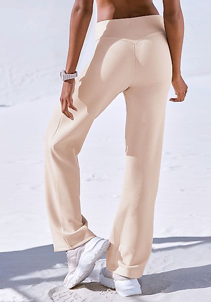 LASCANA ACTIVE Sporthose, aus elastischer Rippstruktur günstig online kaufen