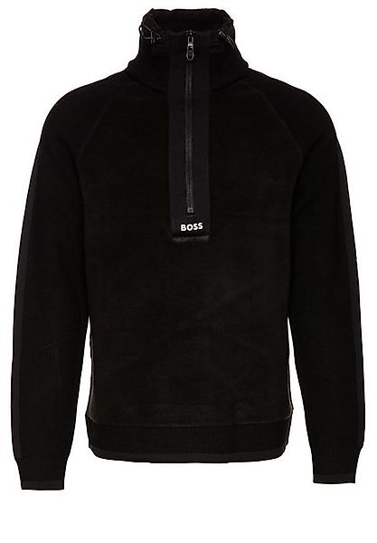 BOSS GREEN Strickpullover Zartic mit verstellbarem Kragen (1-tlg) günstig online kaufen