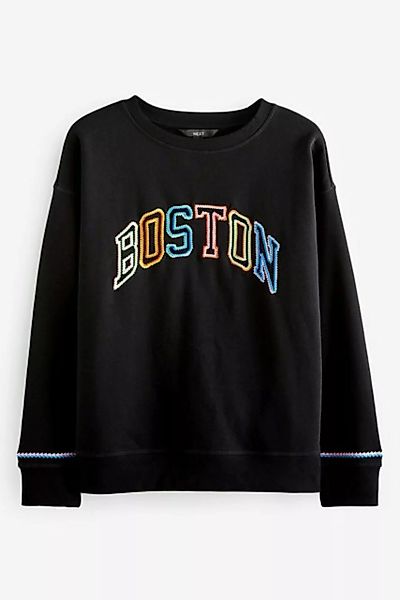 Next Sweatshirt Sweatshirt Boston mit Stickerei (1-tlg) günstig online kaufen