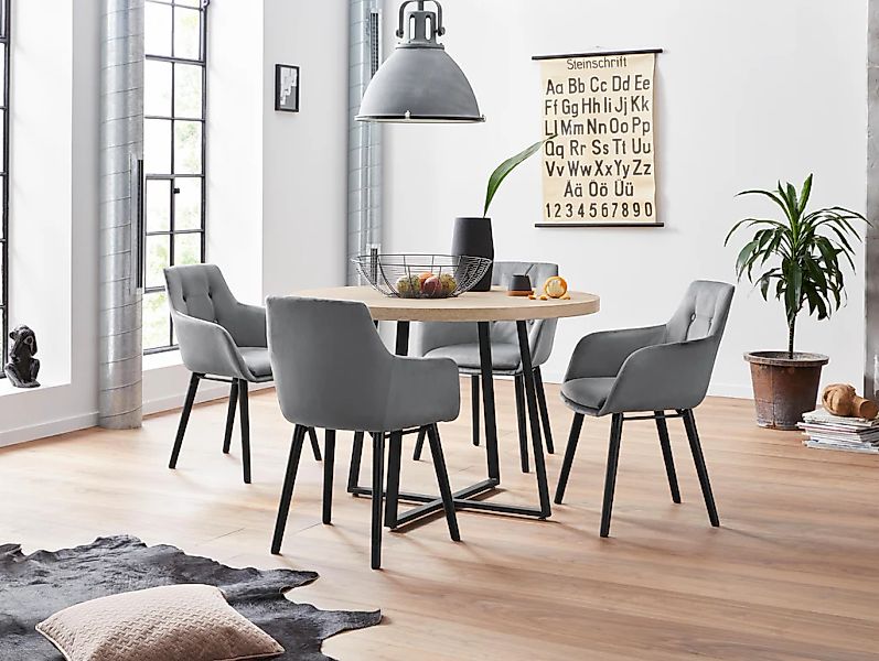 Home affaire Essgruppe 5 Stk. tlg. mit 4 Stühle günstig online kaufen