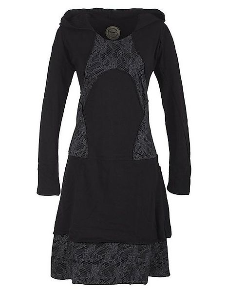 Vishes Jerseykleid Langarm Lagenlookkleid mit Zipfelkapuze Elfen, Goa, Boho günstig online kaufen