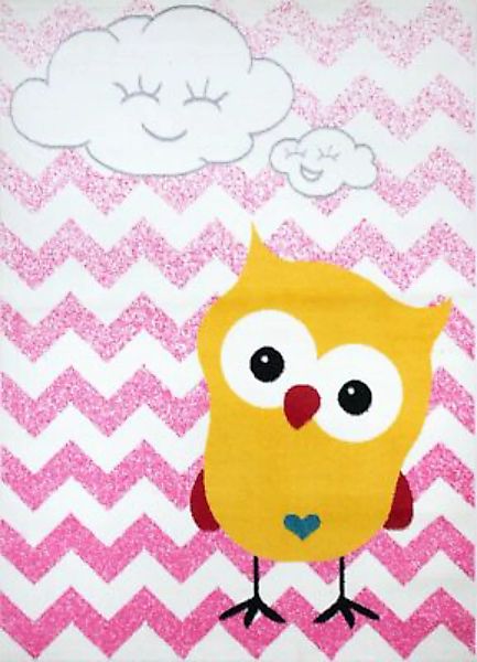 Carpetilla Kinderteppich Beetro Vogel pink Gr. 120 x 170 günstig online kaufen