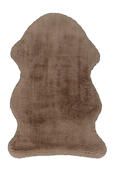 60x90 Teppich Kunstfell COSY von Lalee Taupe günstig online kaufen
