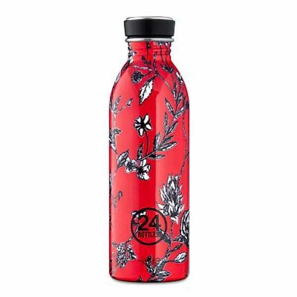 24Bottles Floral Urban Trinkflasche 500 ml Trinkflaschen dunkelrot günstig online kaufen