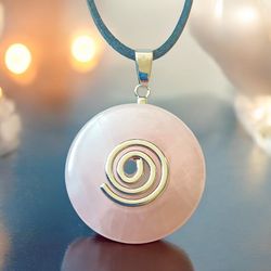 Steinfixx® Lange Kette echter Edelsteindonut 30 günstig online kaufen