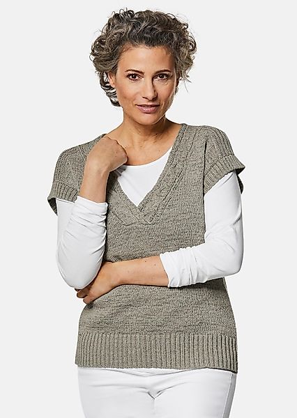 GOLDNER Strickpullover Trageangenehmer Pullunder mit modischem günstig online kaufen
