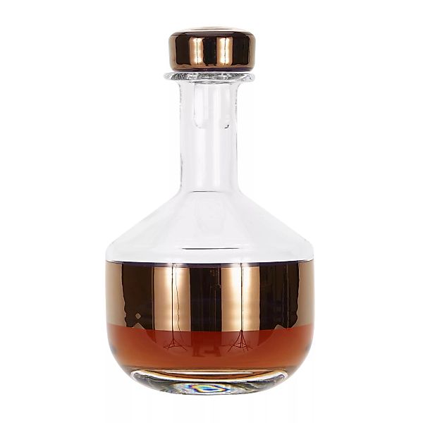 Tom Dixon - Tank Whisky Dekanter - kupfer/transparent/mundgeblasen/H x Ø 23 günstig online kaufen