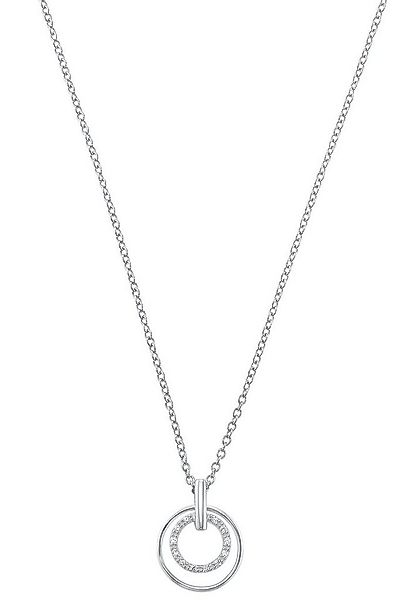 s.Oliver Kette mit Anhänger Kreise, mit Zirkonia (synth) günstig online kaufen