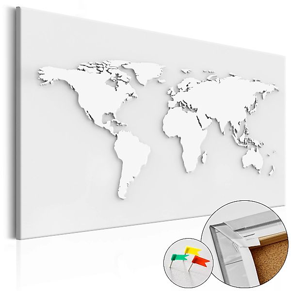 Korkbild - Monochromatic World [cork Map] günstig online kaufen