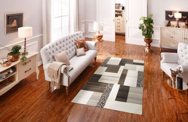 THEKO Wollteppich "Lola, Wolle, handgearbeitet, Patchwork Design, handgetuf günstig online kaufen