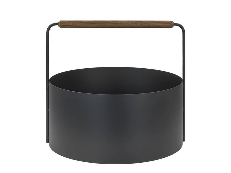 blomus Kaminholzkorb "Ashi" Holzkorb Metall Aufbewahrungskorb günstig online kaufen