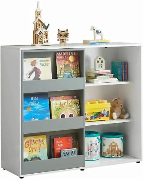 SoBuy® Kinderregal Bücherregal mit Schiebetür, Spielzeugregal Kinder, Spiel günstig online kaufen