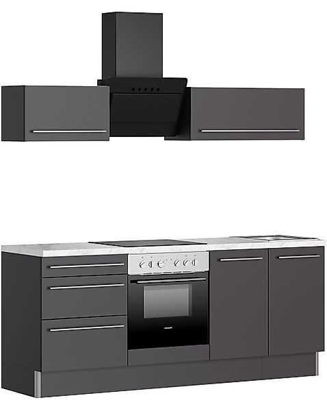 KOCHSTATION Küche KS-Bern2, Breite 210 cm, günstig online kaufen