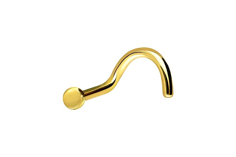 PIERCINGLINE Nasenpiercing Chirurgenstahl Nasenstecker Spirale PLATTE günstig online kaufen