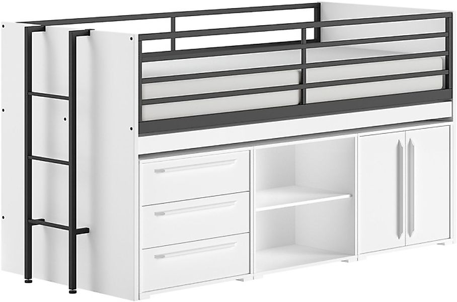 Vipack Stauraumbett »Sam, schlafen und arbeiten in einem, wahlweise Eiche- günstig online kaufen