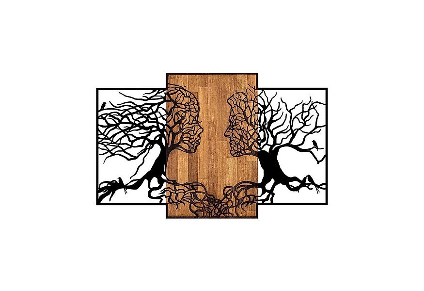 Wallity Wanddekoobjekt 50% WOODEN (Thickness: 3 cm) / 50% METAL (Thickness: günstig online kaufen