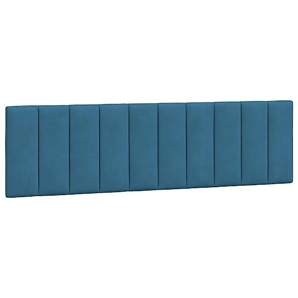 vidaXL Kopfteil-Kissen Hanko Blau 180 cm Samt 374685 günstig online kaufen