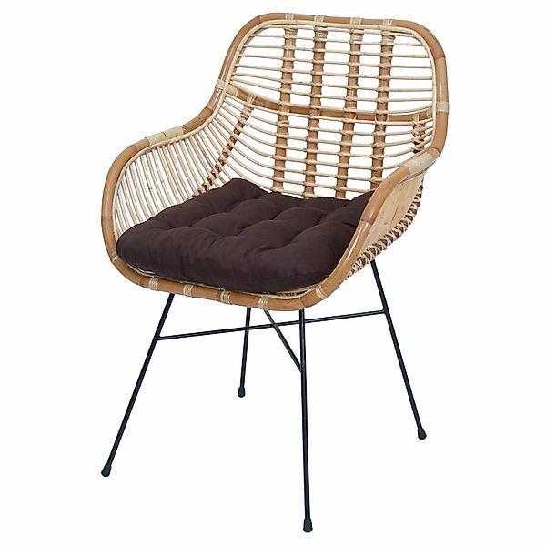 MCW Esszimmerstuhl P17 Polster Braun günstig online kaufen