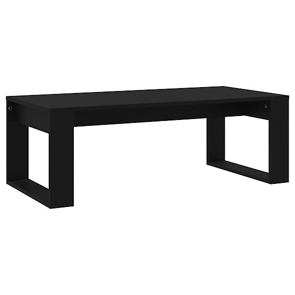 furnicato Couchtisch Schwarz 102x50x35 cm Holzwerkstoff günstig online kaufen