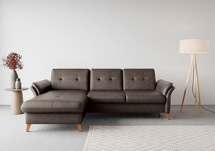 sit&more Ecksofa "Göteborg", Sitztiefenverstellung und Federkern, wahlweise günstig online kaufen