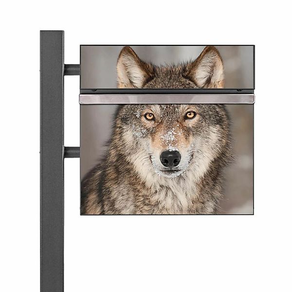 Banjado Standbriefkasten Anthrazit 45x120x16.5cm Groß Inkl. Montagematerial günstig online kaufen