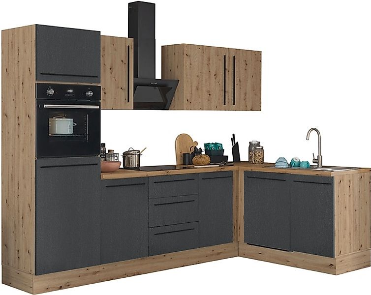 KOCHSTATION Winkelküche "Florida, Stellbreite 280x165 cm" wahlweise mit E-G günstig online kaufen