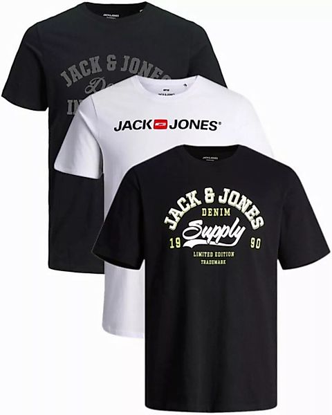 Jack & Jones Print-Shirt stilvolle Slim-Fit und Regular Shirts (Spar Set, 3 günstig online kaufen