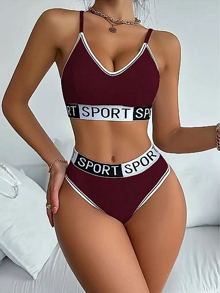 Elegant Love Set: Sport-BH Komfort Dessous-Set - Sexy Soft-BH ohne Bügel (S günstig online kaufen