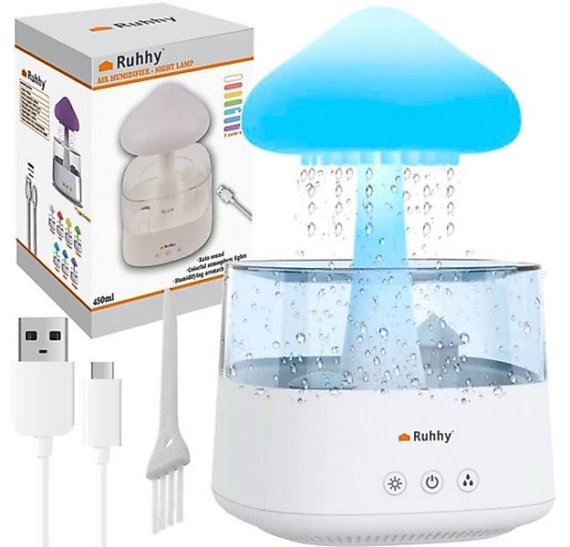 Ruhhy Nachttischlampe Luftbefeuchter Nachtlicht, LED, LED fest integriert, günstig online kaufen