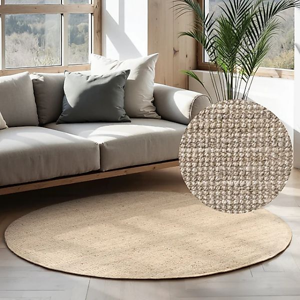HANSE Home Teppich »Jaipur Juteteppich, als Läufer und in Rund«, rechteckig günstig online kaufen