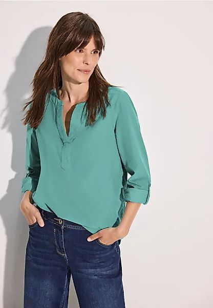 Cord-Bluse in Unifarbe günstig online kaufen