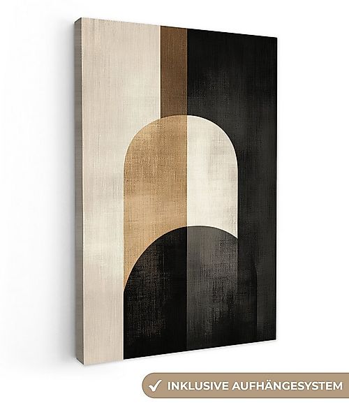 OneMillionCanvasses® Leinwandbild Geometrisch - Formen - Weiß, Fotodruck (1 günstig online kaufen