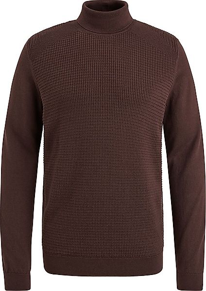 Vanguard Rollkragenpullover Struktur Braun - Größe L günstig online kaufen