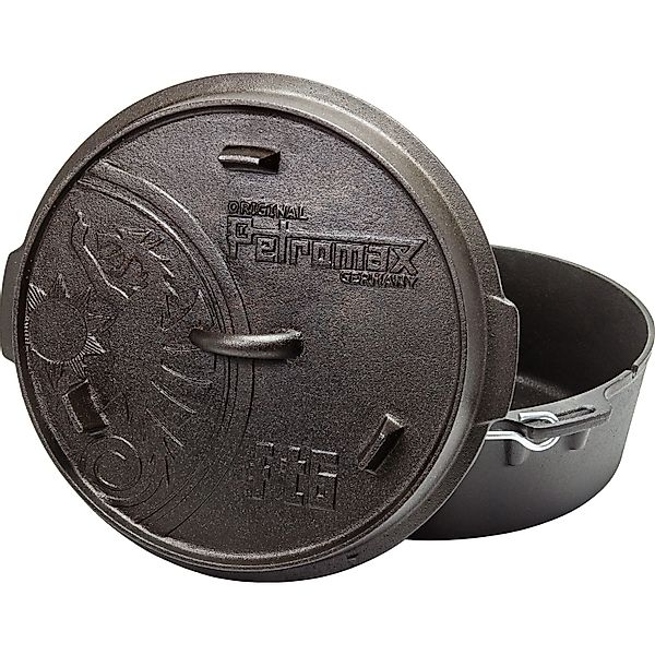 Petromax Dutch Oven FT6-T Schwarz mit planem Boden 5,5, günstig online kaufen