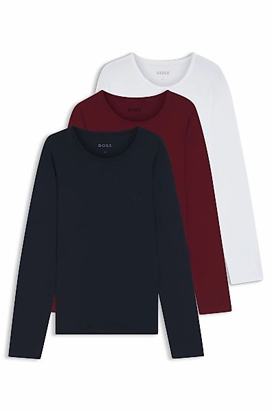 BOSS Langarmshirt "longsleeve-Shirt R-Neck Classic COTTON 3pcs/pack", 3 Stk günstig online kaufen