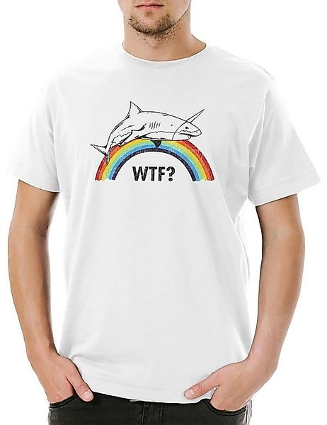 Urban Backwoods Print-Shirt Urban Backwoods Unicorn Shark Herren T-Shirt We günstig online kaufen