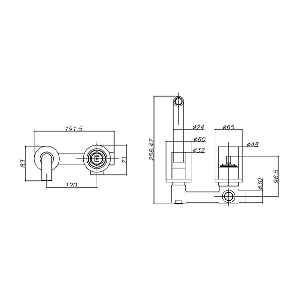 Aloni Waschtischarmatur CR7120-6MB (einzel, 1-St., Einzel) günstig online kaufen