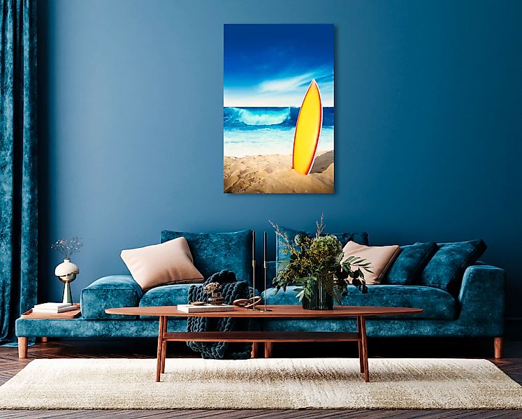 queence Acrylglasbild "Emda", Strand-Italien-Spanien-Strand-Himmel-Meer-Mee günstig online kaufen