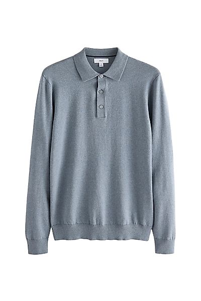Next Langarm-Poloshirt Langärmeliges Slim Fit Poloshirt günstig online kaufen