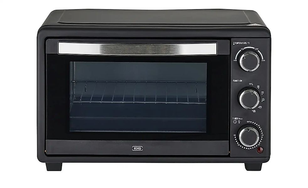 KHG Minibackofen  MBO-25S ¦ schwarz ¦ Metall lackiert,Glas ¦ Maße (cm): B: günstig online kaufen