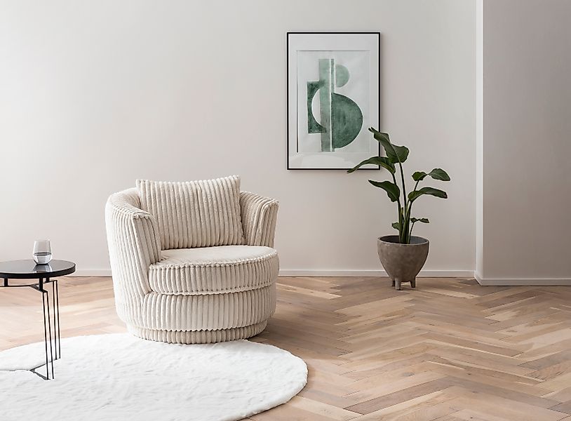 Home affaire Drehsessel »MAISIE, Lese-Sessel, Love Seat,« trendige Stoffe M günstig online kaufen